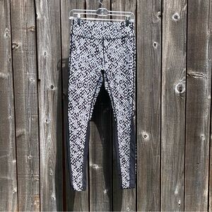 Nike black drawstring running tights leggings size medium